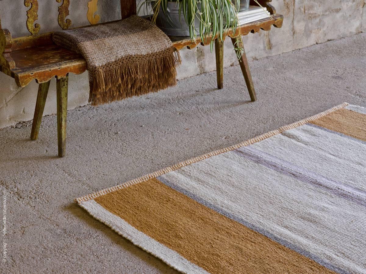 Contemporary Pehuenche Rug Handwoven with Fine Hand Spun Sheepwool For Sale