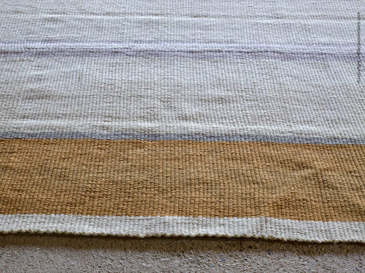 Wool Pehuenche Rug Handwoven with Fine Hand Spun Sheepwool For Sale