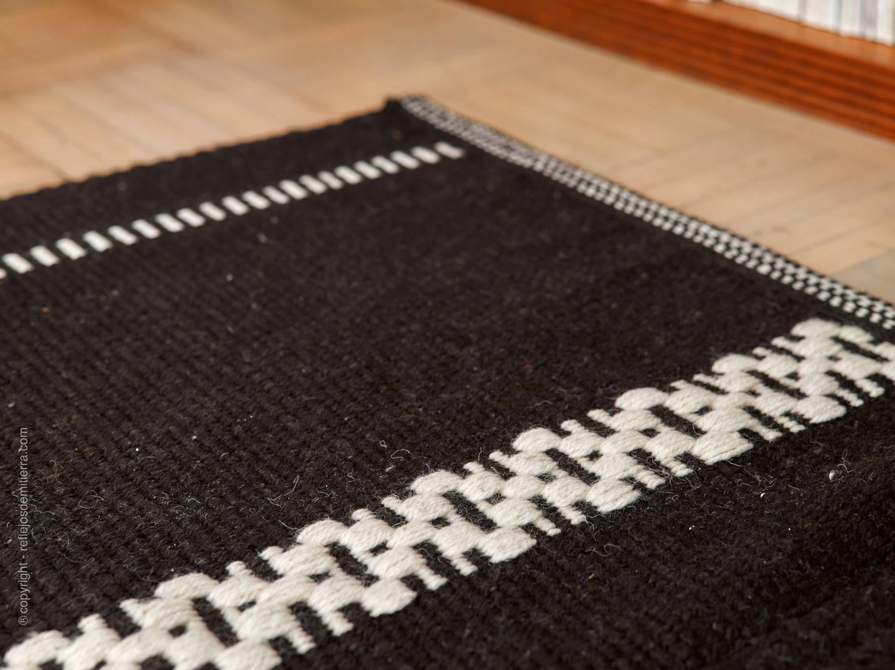 Hand-Crafted Calingasta Rug Handwoven with Fine Hand Spun Sheepwool