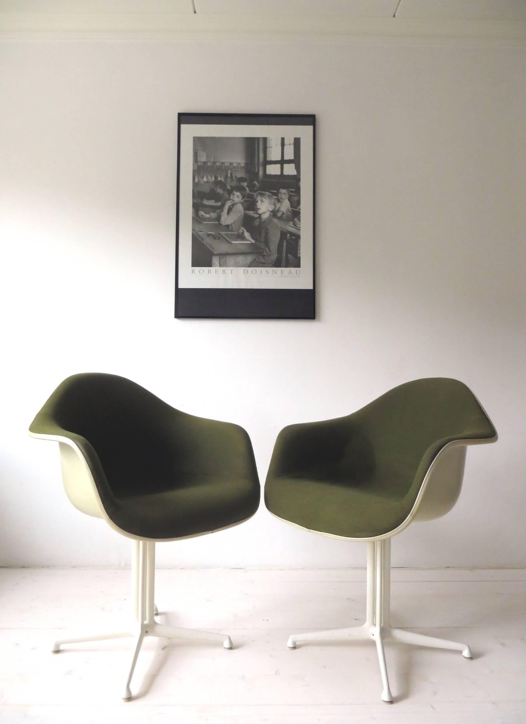 Mid-Century Modern La Fonda DAL 1960s Herman Miller Armchairs by Girard & Charles Eames, Set of Two For Sale