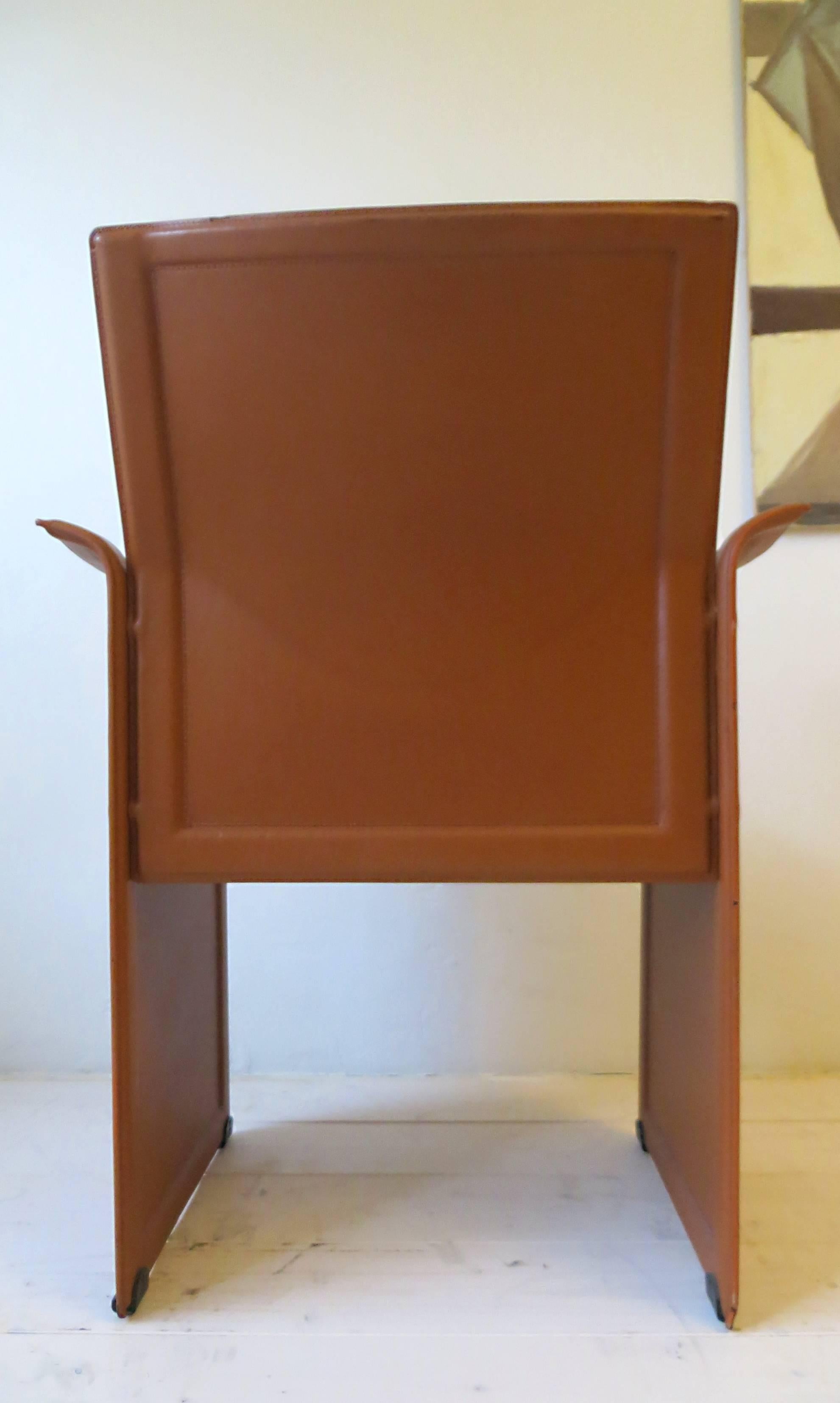Four Italian 1970s Korium Chairs by Tito Agnoli for Matteo Grassi im Zustand „Gut“ in Hamburg, DE