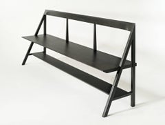 Cantilever Series Bench by Phaedo, Oxidized Black Walnut