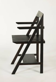 Cantilever Series Armchair by Phaedo, Oxidized Black Walnut