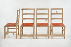 Monolith Ladderback Chair by Phaedo, White, Washed Oak