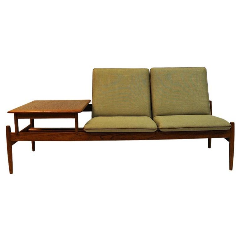 Midcentury Sofa module set Saga with table by Gunnar Sørlie 1958, Norway In Good Condition For Sale In Stockholm, SE