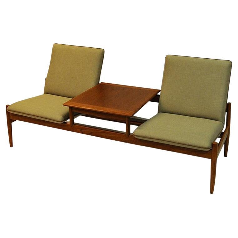 Midcentury Sofa module set Saga with table by Gunnar Sørlie 1958, Norway For Sale