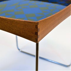 Norwegian Conform Tray Table 1962 with Enamel Top by Hermann Bondgard for Plus