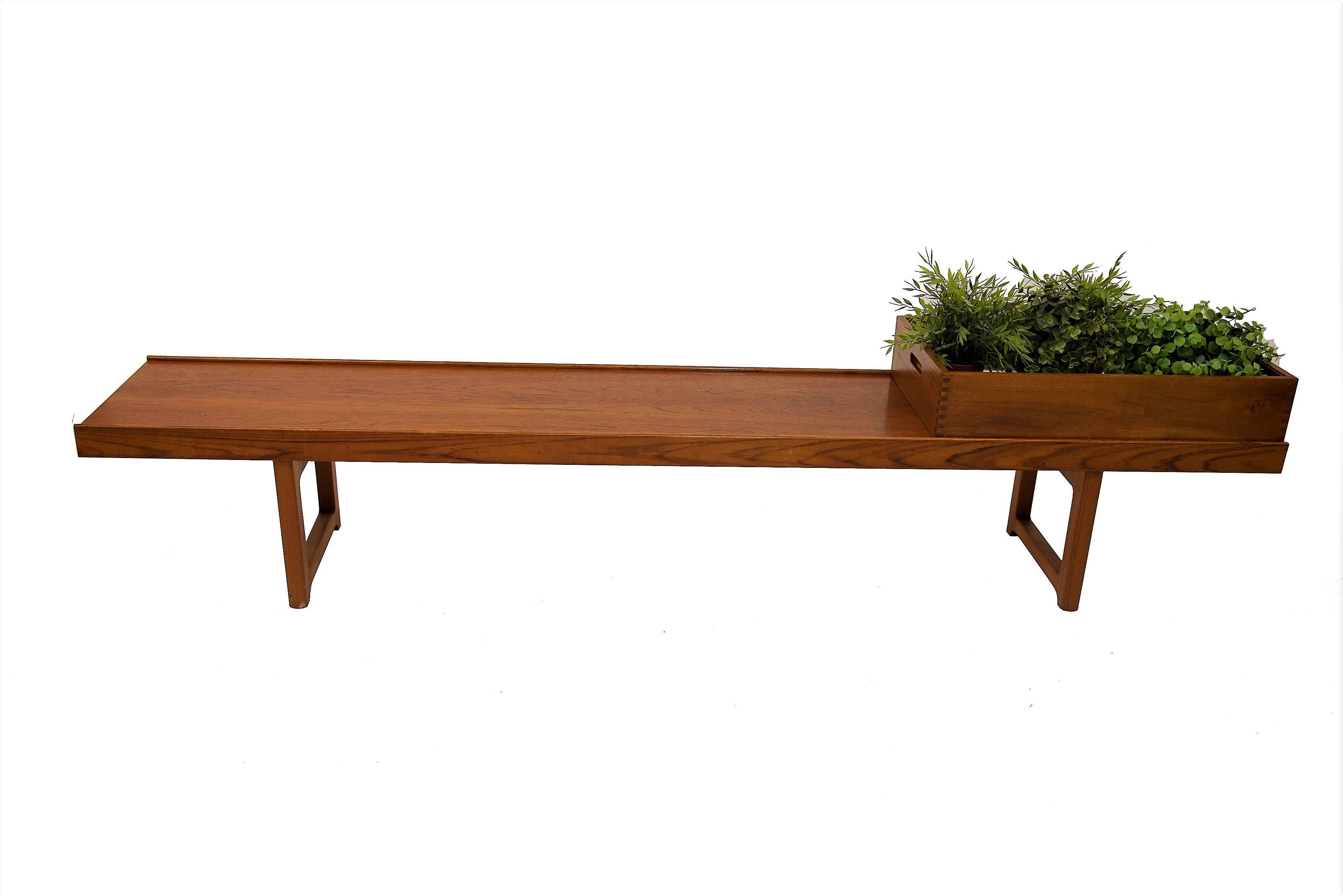 Scandinavian Modern Norwegian Long Krobo Bench from the 1960`s by Torbjørn Afdal for Bruksbo