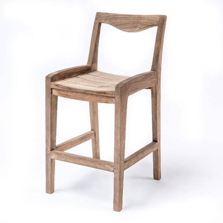 Curve barstool in reclaimed teak with an optional cushion. Natural or fumed finish.
Indoor / Outdoor.
Shown in black.