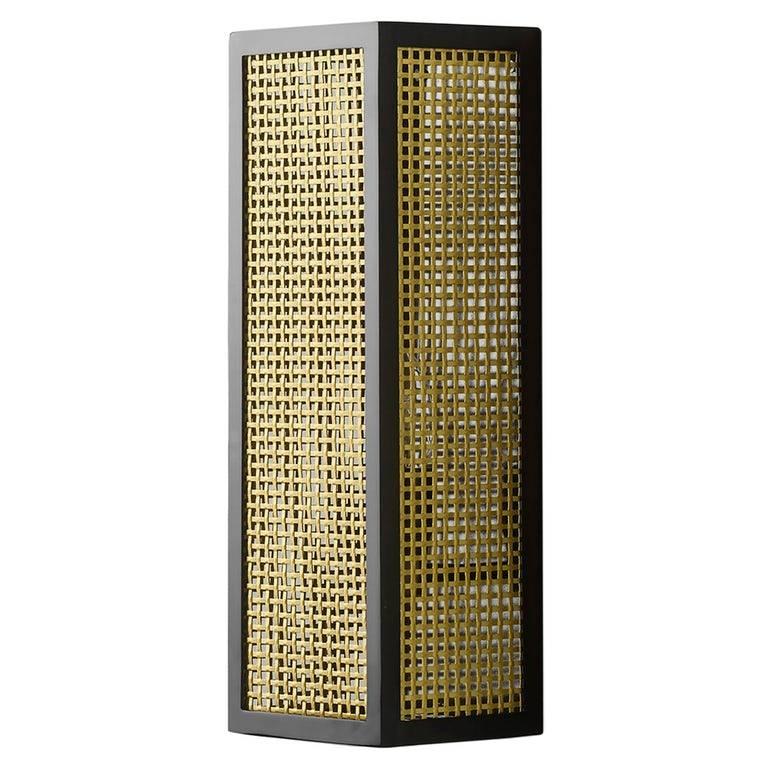 Edge Wall Light in Solid Brass Contemporary