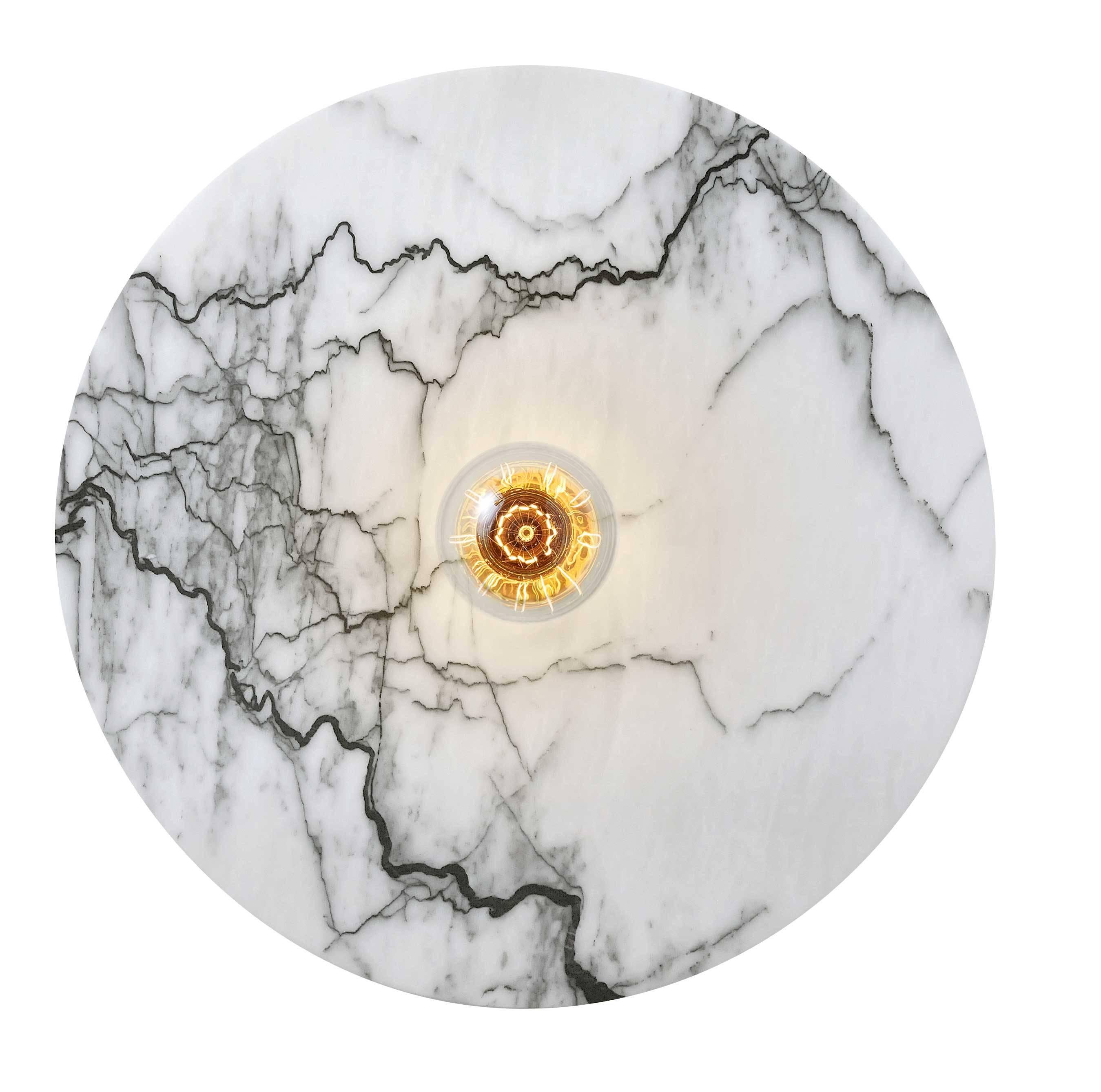 Applique ou plafonnier contemporain en marbre Jupiter en vente