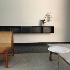 Chicago Wall-Mounted Shelf in Waxed Blackened Steel by Jonathan Nesci