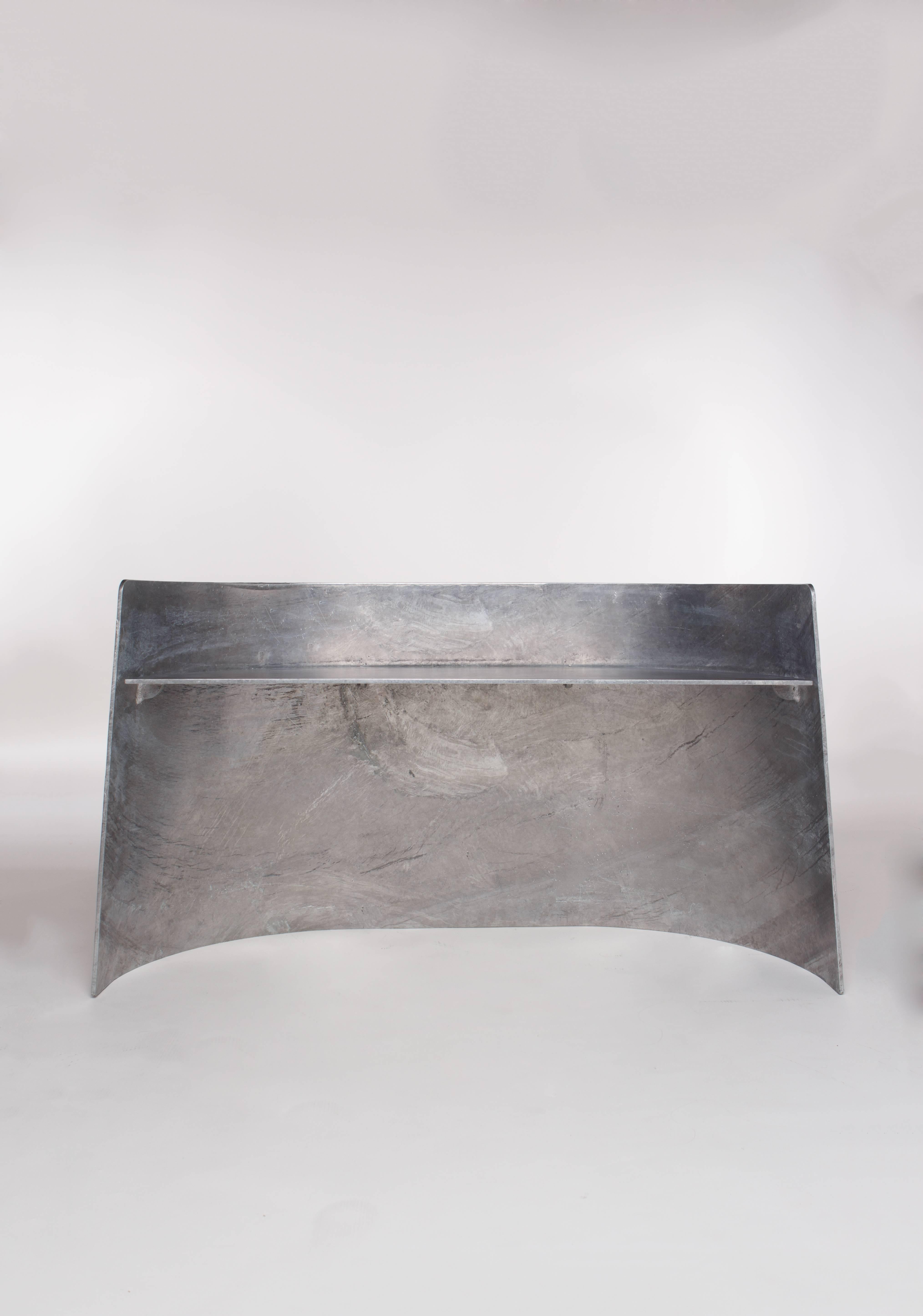 galvanized steel bench