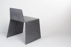 Steel Side Chair in Hot-Dipped Galvanized Steel by Jonathan Nesci