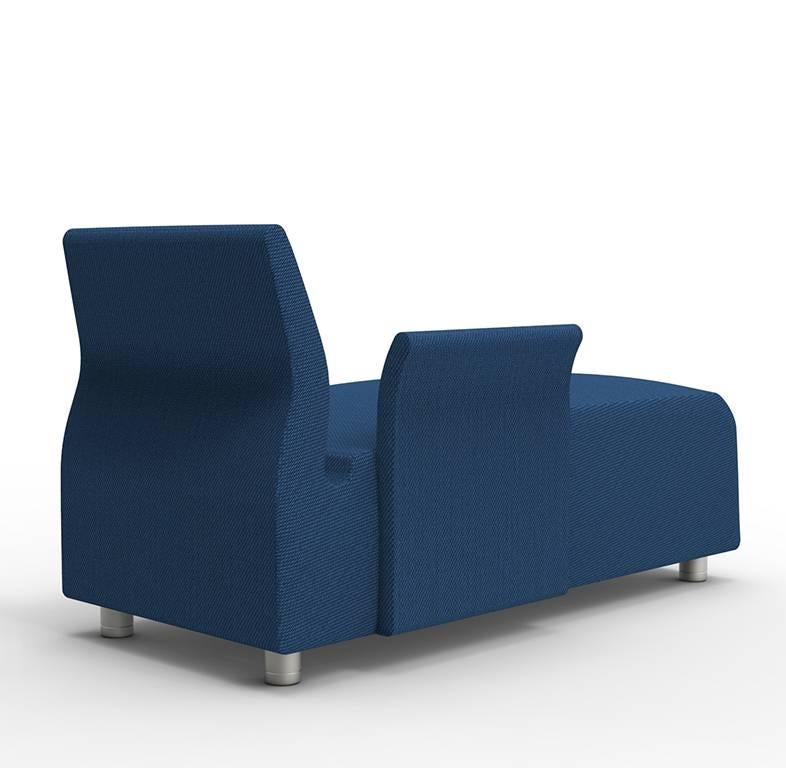 blue lounge sofa