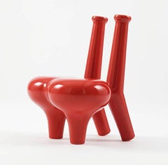 Contemporary Vase Ceramic Red Mini FOC