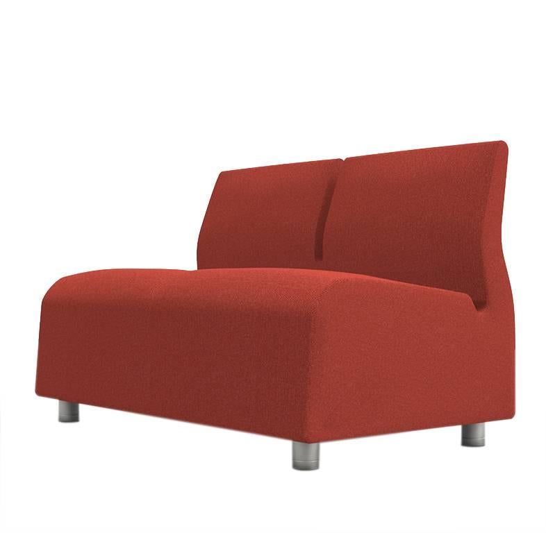 Upholstered Sofa Two-Seat Red Conversation Satyendra Pakhale, 21st Century For Sale