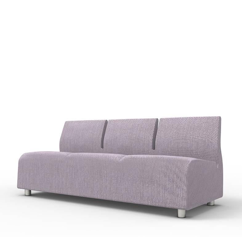 Italian Sofa Three-Seat Conversation Upholstered Lily Satyendra Pakhale, 21st Century For Sale