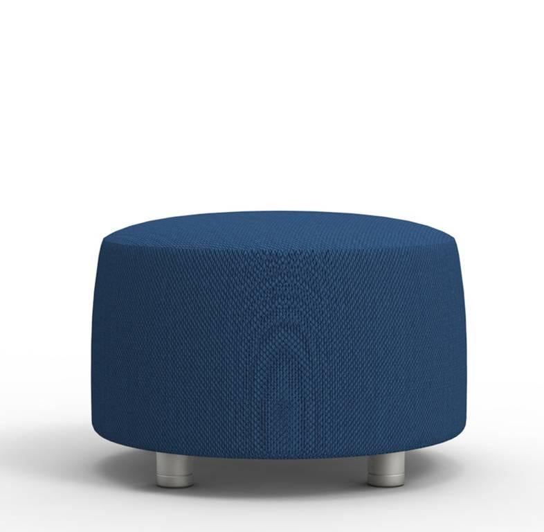 Modern Ottoman Upholstered Conversation Blue Satyendra Pakhale, 21st Century For Sale