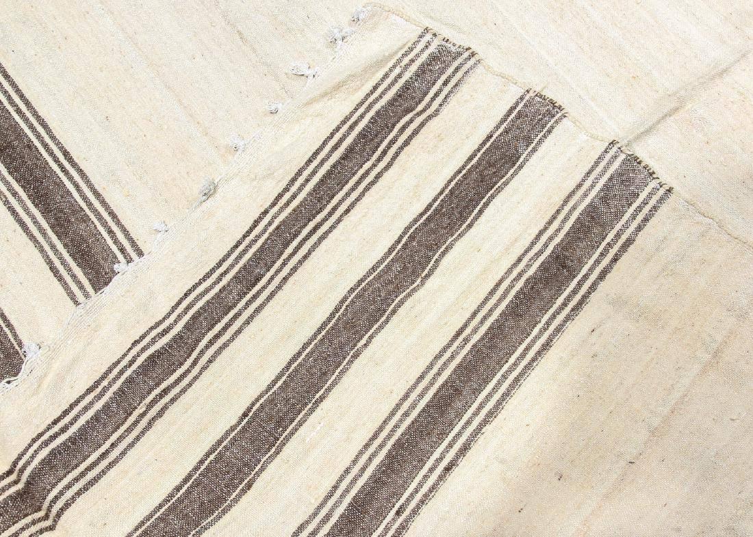 Hand-Woven Vintage Moroccan Kilim Rug with Stripes