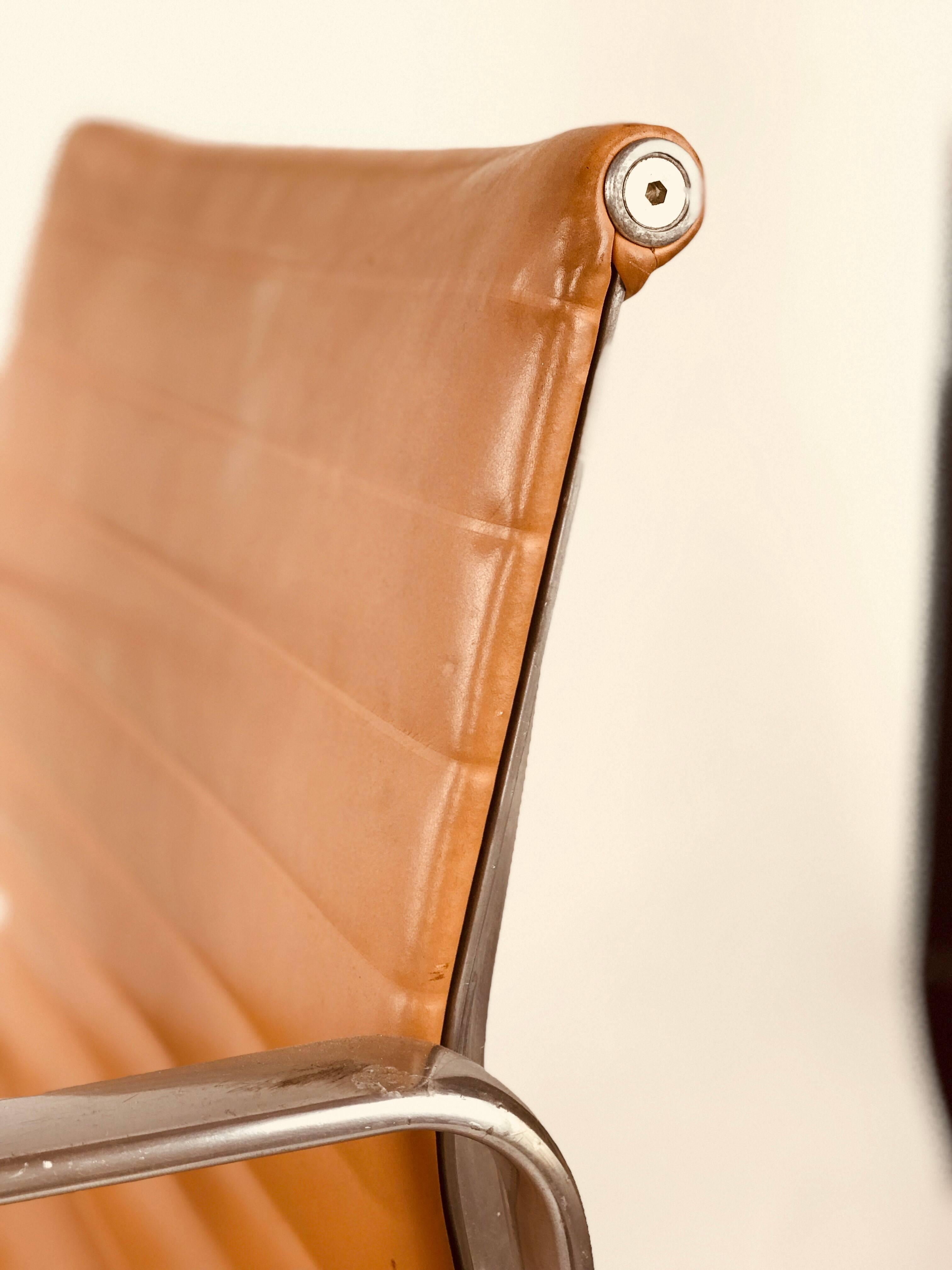American Eames Management Office Chair for Herman Miller Camel leather