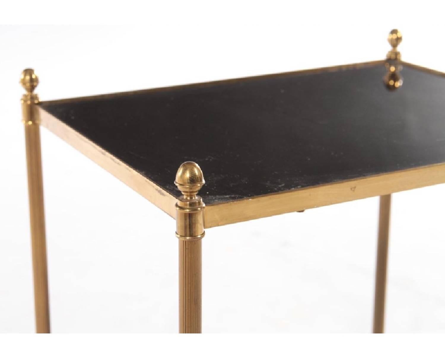 Maison Jansen French Bronze Side Table In Good Condition In Brooklyn, NY