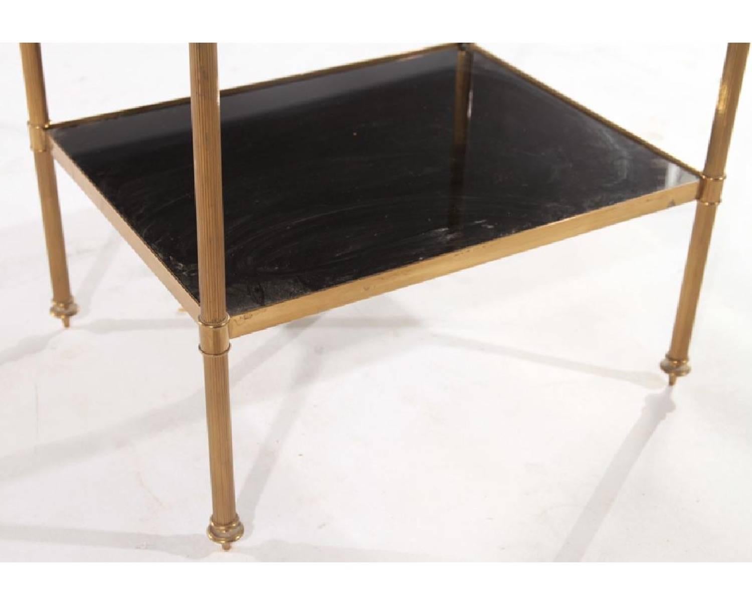 20th Century Maison Jansen French Bronze Side Table