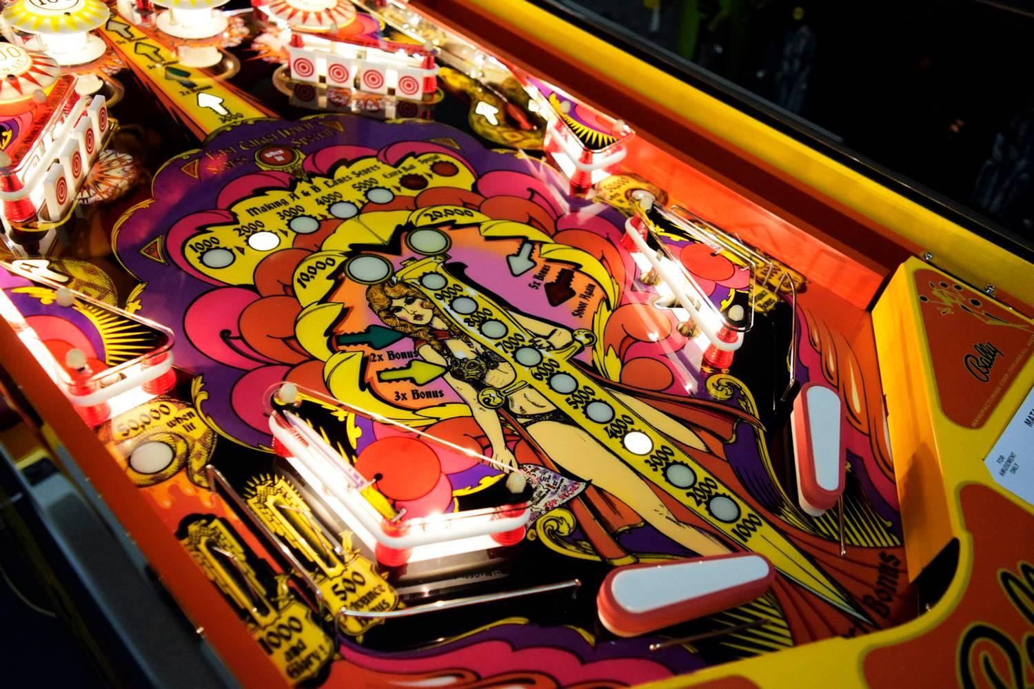 Late 20th Century Bally Mata Hari, Vintage Pinball Machine, 1978 Prototype For Sale