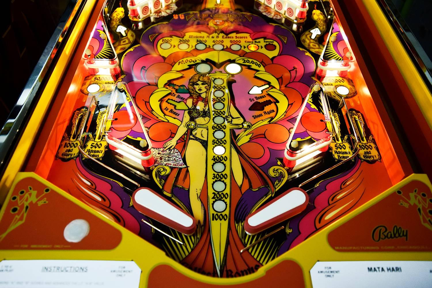 mata hari pinball machine for sale