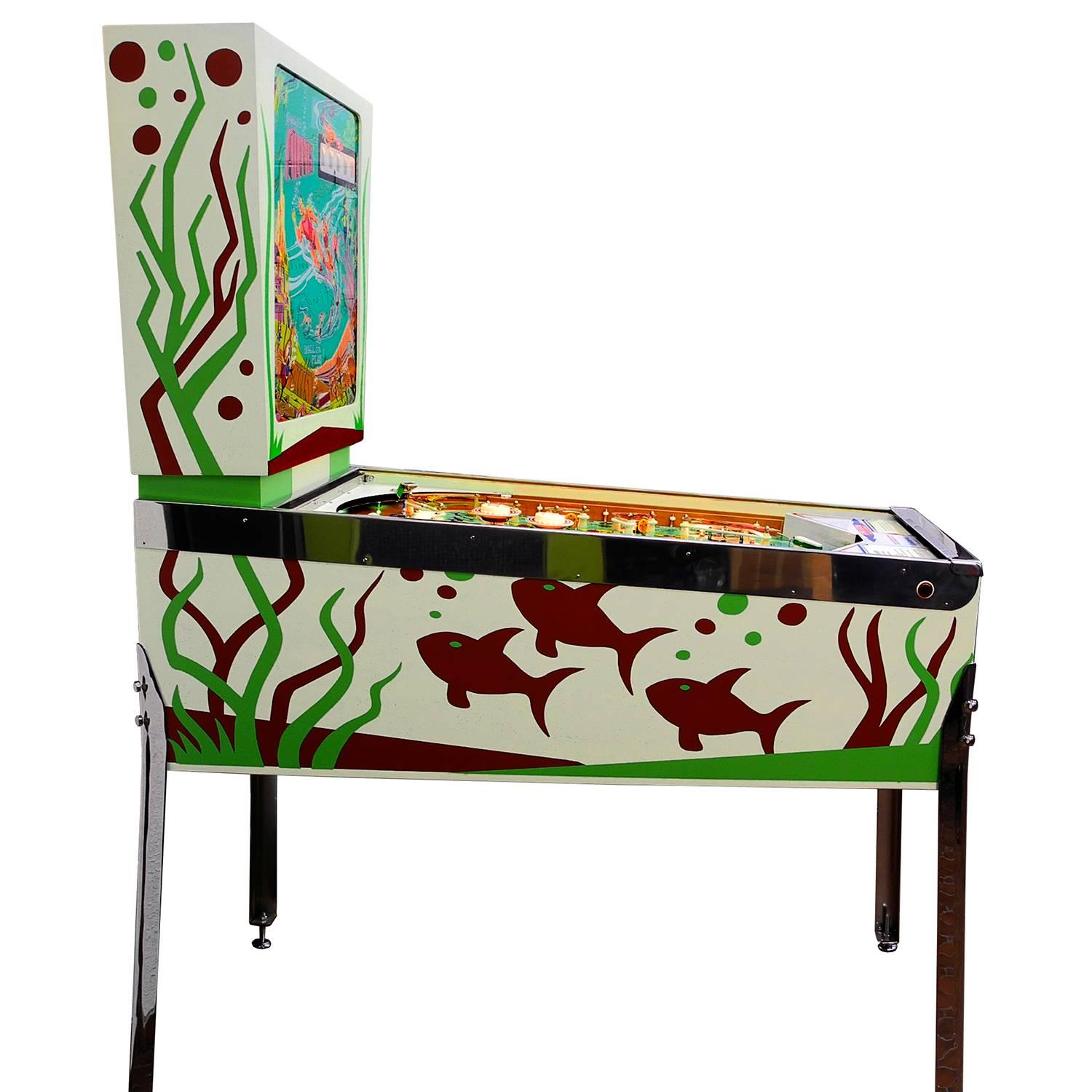 Make: Gottlieb
Date of Built: January 1975
Designer: Ed Krynski
Artwork: Gordon Morison
Number made: 2.250
Origin: Bern, Switzerland

A classic Gottlieb 1-player wedge head pinball game from the mid 70's. Due to its low production number and