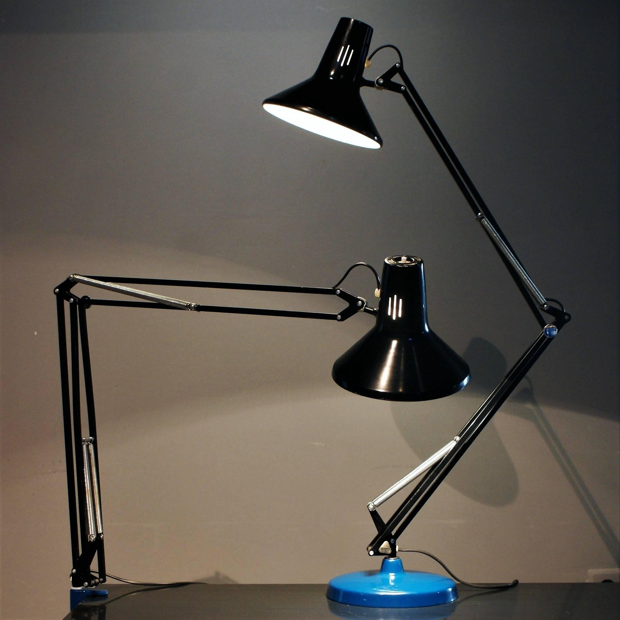 Mid Century Luxo L 1p Architect Desk, Luxo Lamp Table Clamp