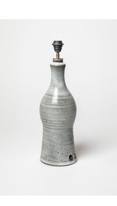 Glazed ceramic table lamp by Jeanne et Norbert Pierlot, circa 1960-1970.