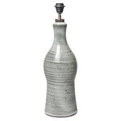 Glazed ceramic table lamp by Jeanne et Norbert Pierlot, circa 1960-1970.
