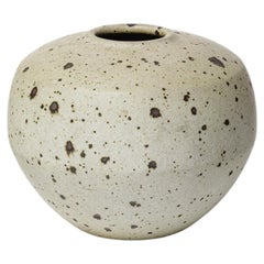 Glazed stoneware vase by Robert Deblander, circa 1980-1900.
