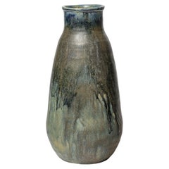 Glazed stoneware vase by Jean Gaubier, circa 1920-1939.