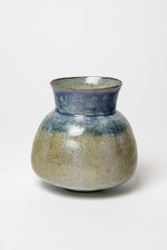 Glazed stoneware vase by Yolande Cazenove, 1970.