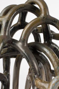 Wood fired glazed stoneware sculpture entitled « Barocco » by Clémentine Dupré.