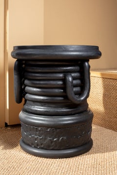 Glazed stoneware table by Clémentine Dupré, 2026.