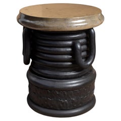 Glazed stoneware table by Clémentine Dupré, 2026.