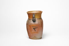 Jarrón de gres esmaltado de Martine Rouillard, 1990.