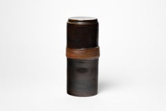 Caja de gres esmaltado de Martine Rouillard, circa 1980-1990.