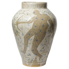 Vase aus glasiertem Steingut von Adélaïde Renault, 2026.