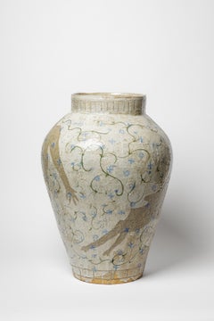 Vase aus glasiertem Steingut von Adélaïde Renault, 2026.