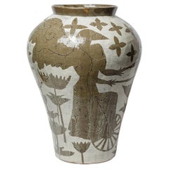 Vase en grès émaillé d'Adélaïde Renault, 2026.