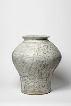 Glazed stoneware vase by Adélaïde Renault, 2026.