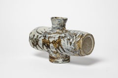 Glazed stoneware bottle by Adélaïde Renault, 2026.