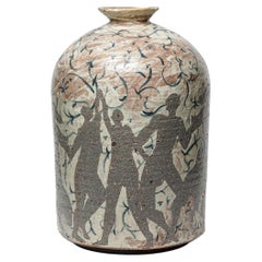 Glazed stoneware vase by Adélaïde Renault, 2025.