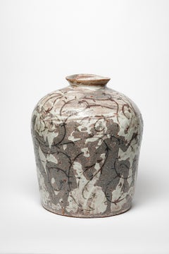 Glazed stoneware vase by Adélaïde Renault, 2025.