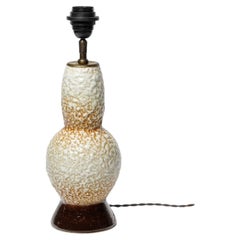 Jean Besnard’s style glazed ceramic table lamp, 1930.