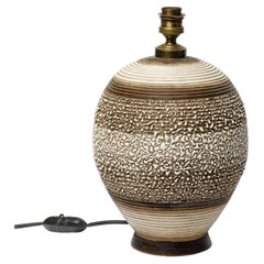 Jean Besnard’s style glazed ceramic table lamp, circa 1930.